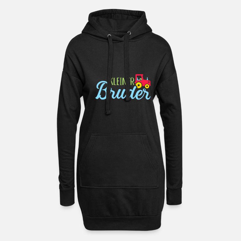 Bruder - Hoodie-Kleid - Schwarz