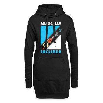 Musician Music Rhythm Clef - Hoodie Dress - black - Front