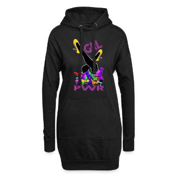Girl Power High Heels Schuhe - Hoodie-Kleid - Schwarz - Vorne
