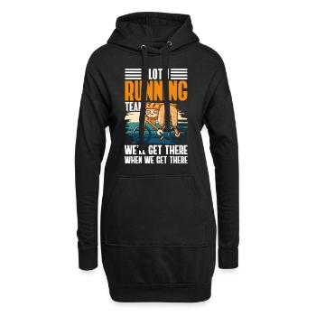 Chill Hang Out Leisurely Mignon - Sweat-shirt à capuche long Femme - noir - Devant