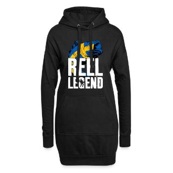 REEL LEGEND ANGLER ANGELN SCHWEDEN - Hoodie-Kleid - Schwarz - Vorne