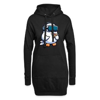 Hibou Harfang des neiges VR Réalité virtuelle Gamer Gamer Gamer - Sweat-shirt à capuche long Femme - noir - Devant