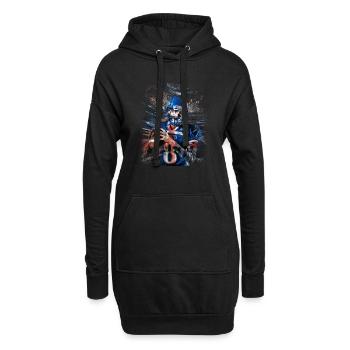 Limited - American Footbal London - Sweat-shirt à capuche long Femme - noir - Devant