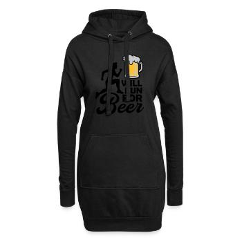 Exécutera de la bière - Sweat-shirt à capuche long Femme - noir - Devant