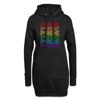 Pride Day - Pride 5 - Hoodie-Kleid - Schwarz - Vorne