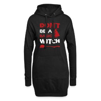Don't be a basic witch Halloween - Hoodie Dress - black - Front