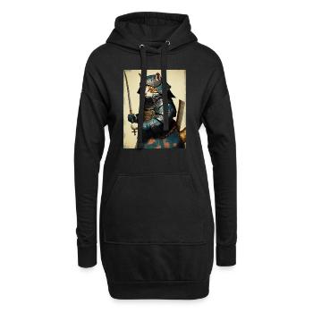 Chatmurai 3 - Hoodie-Kleid - Schwarz - Vorne