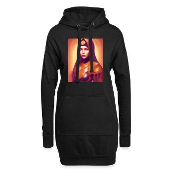Arab Woman History 3 - Hoodie-Kleid - Schwarz - Vorne