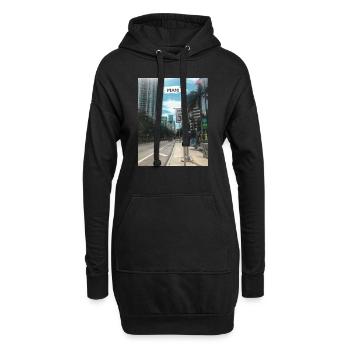 Miami Floride États-Unis - limite de vitesse 30 - Sweat-shirt à capuche long Femme - noir - Devant