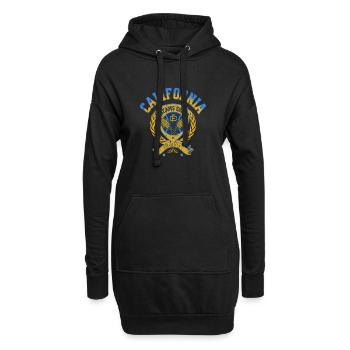 Joueur de tennis californien Rétro Sports Professionnel - Sweat-shirt à capuche long Femme - noir - Devant