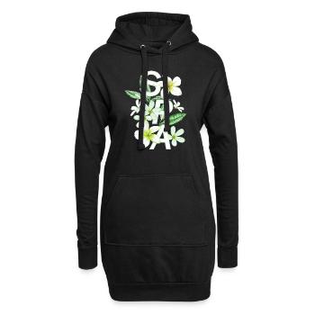 Frauen Frauenpower Design Kunst weiblicher Feminismus SPA - Hoodie-Kleid - Schwarz - Vorne