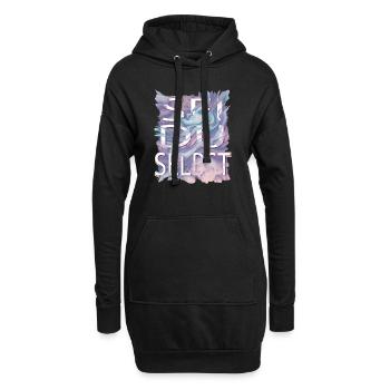 Sei Du selbst - denn alle anderen gibt es schon - Hoodie-Kleid - Schwarz - Vorne