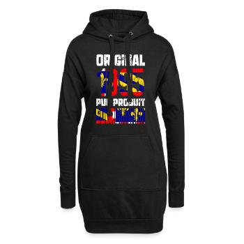 Anniversaire 30 ans - Original - 1995 Bourguignon - Sweat-shirt à capuche long Femme - noir - Devant
