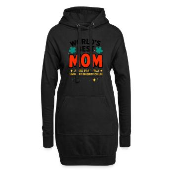 Die beste Mutter der Welt Lustiger Frecher Witz - Hoodie-Kleid - Schwarz - Vorne