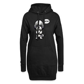 Nein Shih tzu Shih tzus Shih tzu Besitzer - Hoodie-Kleid - Schwarz - Vorne