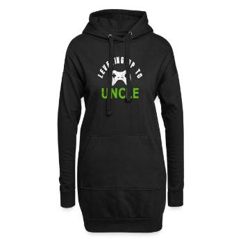Zocker Gamer Onkel Videospiele Geschenk Gaming - Hoodie-Kleid - Schwarz - Vorne