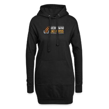 Programmateur Stackoverflow - Sweat-shirt à capuche long Femme - noir - Devant