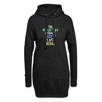 ART - Hoodie-Kleid - Schwarz - Vorne