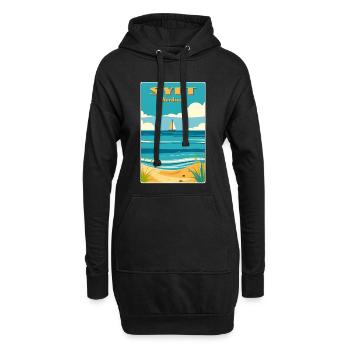 Sylt Nordsee - Hoodie-Kleid - Schwarz - Vorne