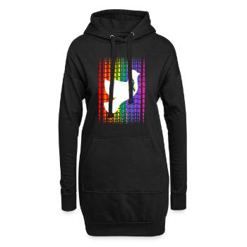 Pride Fiedenstaube Ukraine - Hoodie-Kleid - Schwarz - Vorne