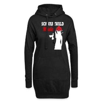 Bollenhut Schwarzwaldmädel Schwarzwald - Hoodie-Kleid - Schwarz - Vorne