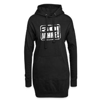 30 Jahre alt Geburtstag sticker Aufkleber 30. - Hoodie-Kleid - Schwarz - Vorne
