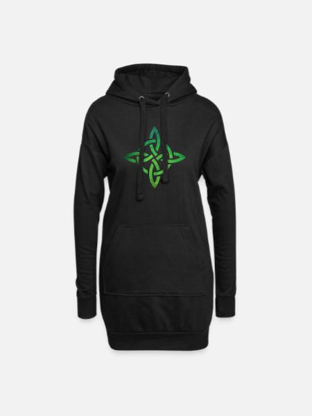 Celtic Knot - Hoodie Dress - black