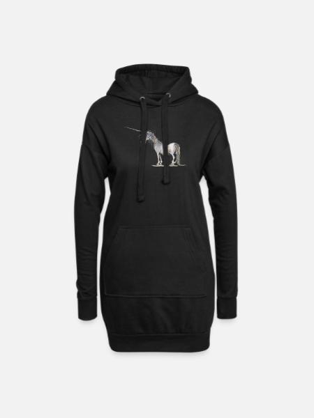 The Last Unicorn - Hoodie Dress - black