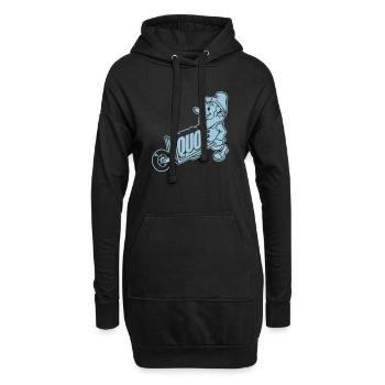 Nain porte quoi - Sweat-shirt à capuche long Femme - noir - Devant