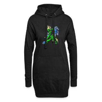 Dance - Sweat-shirt à capuche long Femme - noir - Devant