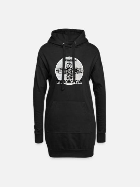 Bavarian Motorcycle Boxermotor - Hoodie-Kleid - Schwarz