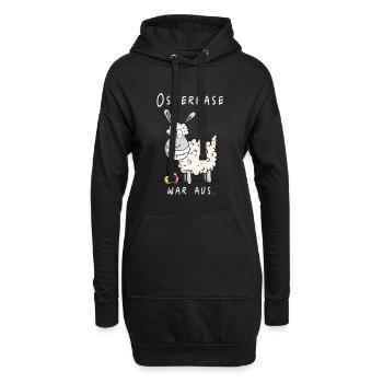 Osterhase war aus Funshirt Ostern Geschenk - Hoodie-Kleid - Schwarz - Vorne