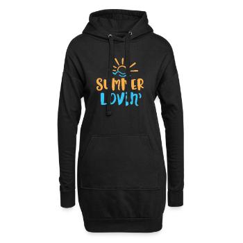 Summer Lovin ' - Sweat-shirt à capuche long Femme - noir - Devant
