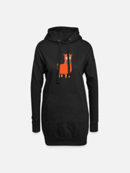 Alpaca - Hoodie Dress - black