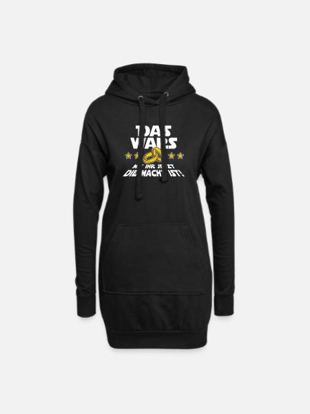 Das Wars Lustig Spruch Hochzeit Junggeselle JGA - Hoodie-Kleid - Schwarz