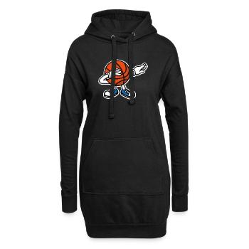 Dab dabbing basketball balle ball - Sweat-shirt à capuche long Femme - noir - Devant