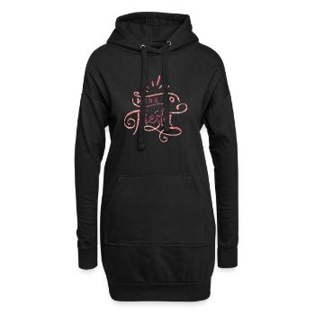 HERE TO FIESTA - Sweat-shirt à capuche long Femme - noir - Devant