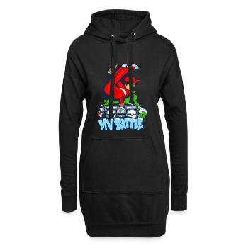 Breakdance B-Boy Streetdance Design Hip Hop Danse - Sweat-shirt à capuche long Femme - noir - Devant