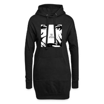 Drôle - Sweat-shirt à capuche long Femme - noir - Devant