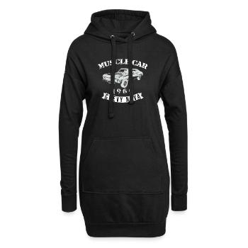 Conception vintage de Chevelle Muscle Car - Sweat-shirt à capuche long Femme - noir - Devant
