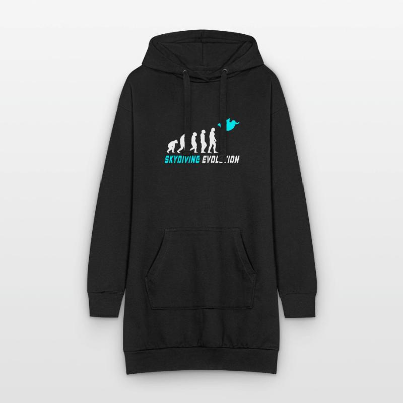 Conception d'évolution de parachute / idée cadeau Sweat-shirt à capuche long Femme