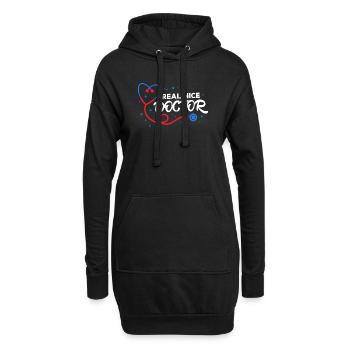 Docteur Médecin spécialiste Interne Médecin d’urgence Profession - Sweat-shirt à capuche long Femme - noir - Devant