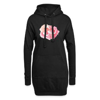 Explosion de squelette de scorpion aquarelle - Sweat-shirt à capuche long Femme - noir - Devant