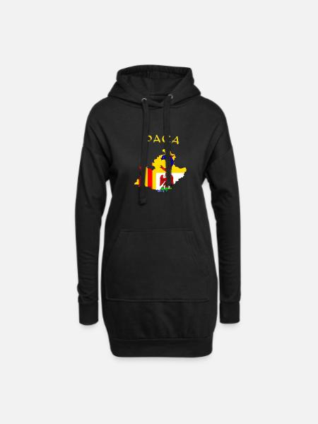 PACA - Hoodie-Kleid - Schwarz