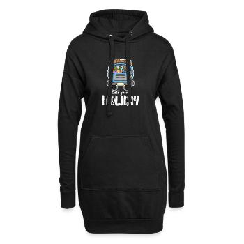 Vacances vacances Voyage Voyage Camping Drôle - Sweat-shirt à capuche long Femme - noir - Devant