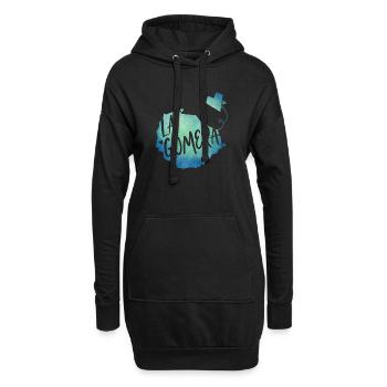 La Gomera - Hoodie-Kleid - Schwarz - Vorne