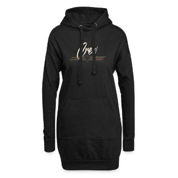 Crew - Hoodie-Kleid - Schwarz - Vorne