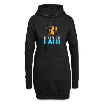 Jeu de cartes Le Rami - Sweat-shirt à capuche long Femme - noir - Devant
