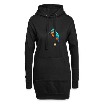 Kingfisher - Hoodie-Kleid - Schwarz - Vorne