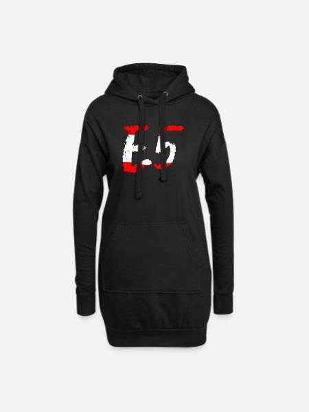 E5 Oberstdorf Meran - Hoodie-Kleid - Schwarz
